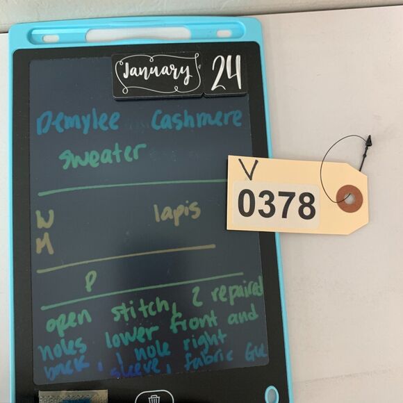 Demylee NY Cashmere Sweater Womens M Medium Anthropologie Striped Pullover *READ - Picture 14 of 15